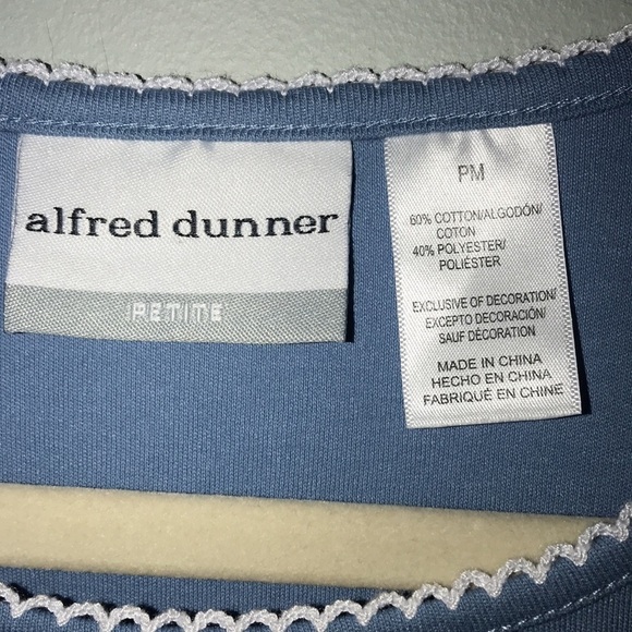 NWT Alfred Dunner Beaded & Embroidered Top Size PM - Picture 3 of 7